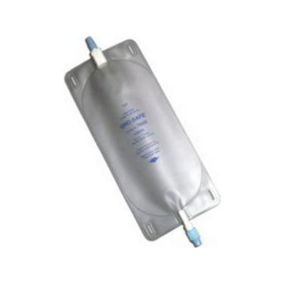 Uro-Safe Disposable Vinyl Urinary Leg Bag, Semi-Transparent - Image 1