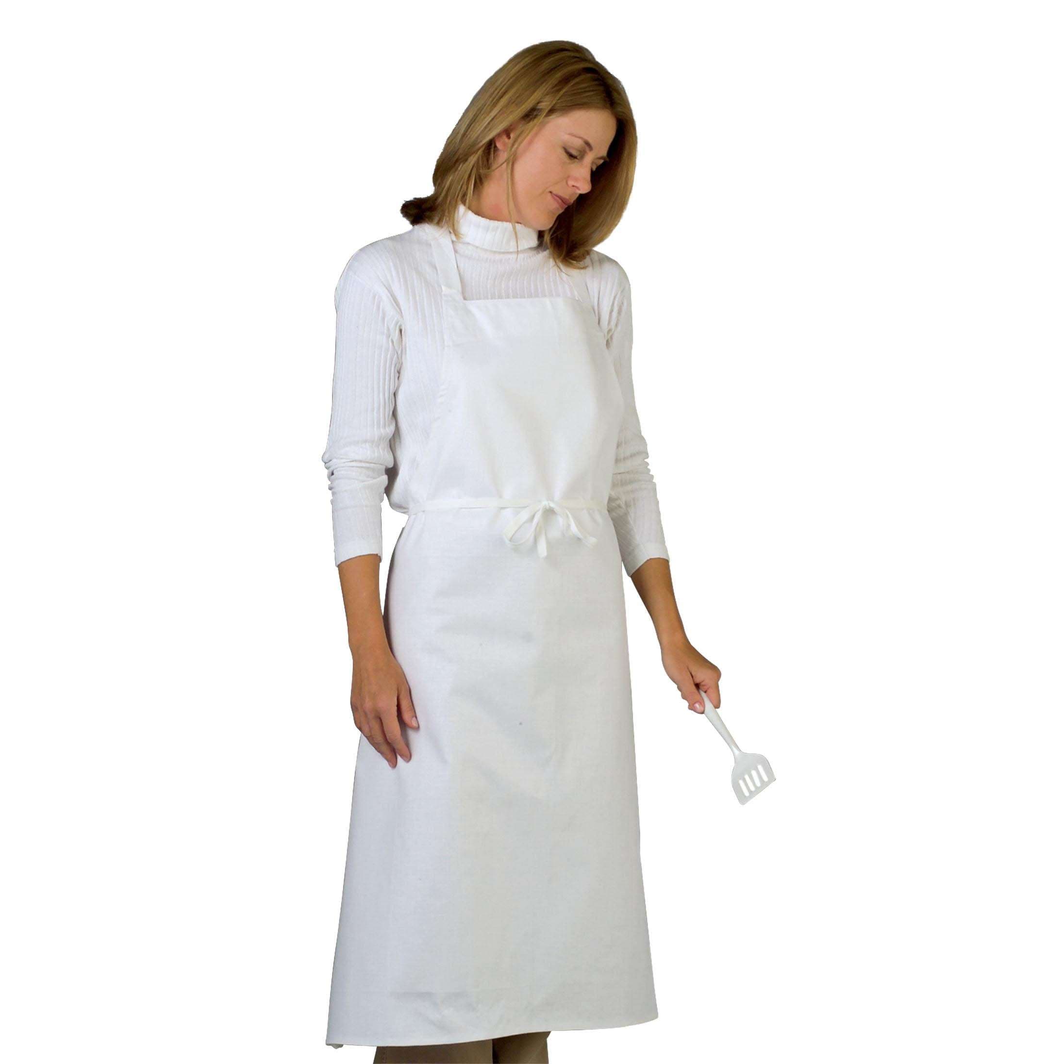 Medline Long Length Bib Apron - 1 Dozen - Image 1