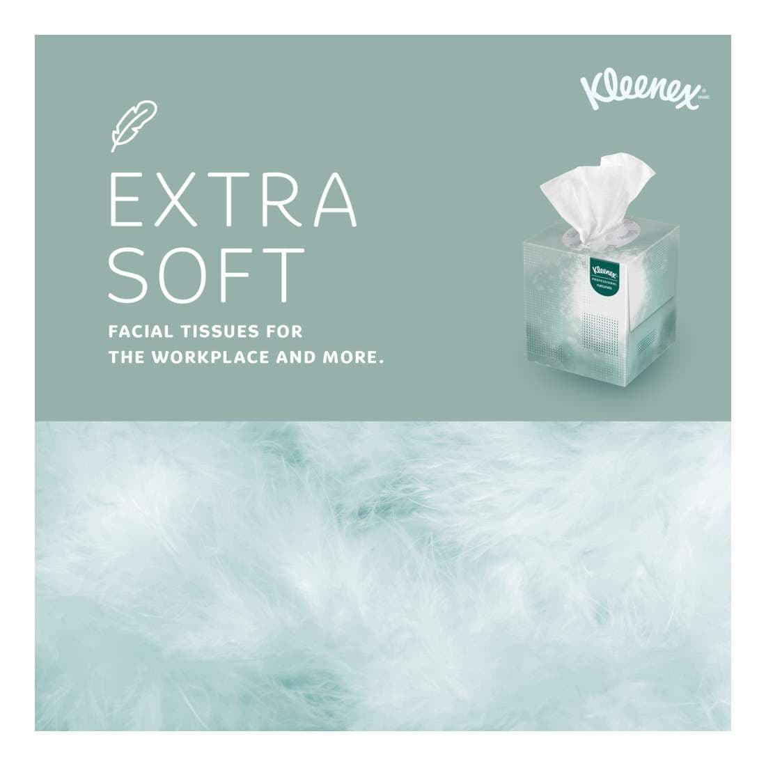Kleenex Naturals Facial Tissue White 8 x 8.4 Inch 2-Ply - Case of 36 - Image 2