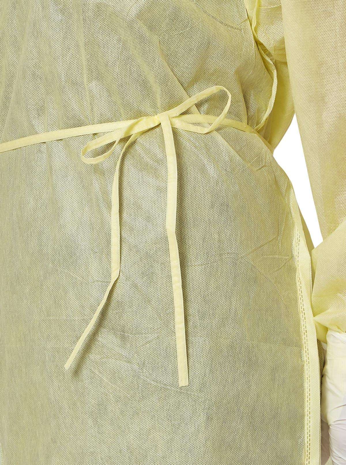 Medline Medium-Weight Cover Gown with Side and Neck Ties - Image 1