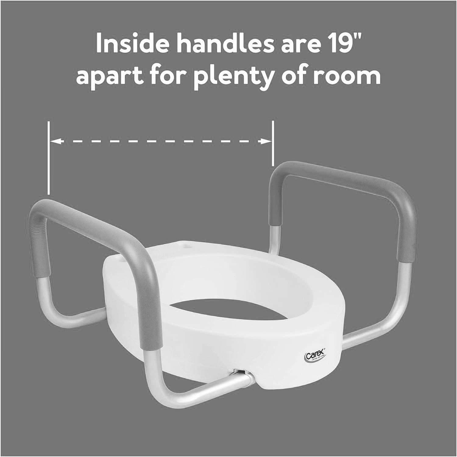 Carex Toilet Seat Elevator With Handles - Image 5
