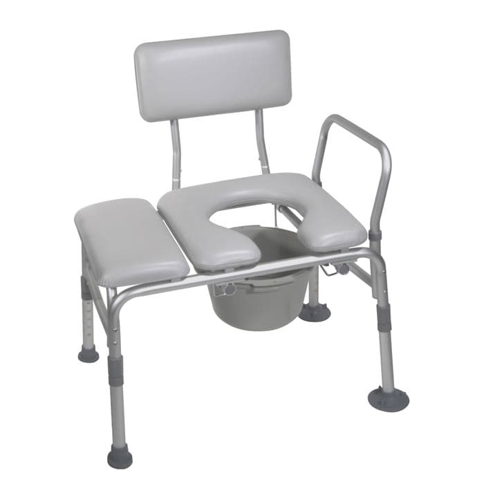 Drive combination padded transfer bench-commode - Image 1