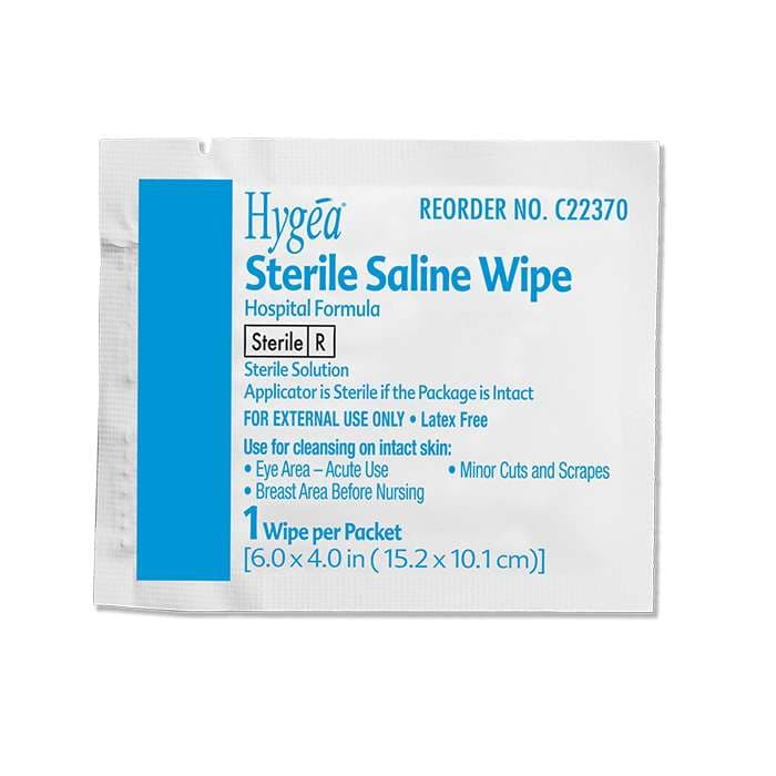 Hygea Sterile Saline Wipes - Image 2