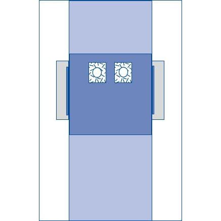 Medline Femoral Angiography Surgical Drape with Pouches, 77 x 135 Inch - Image 2