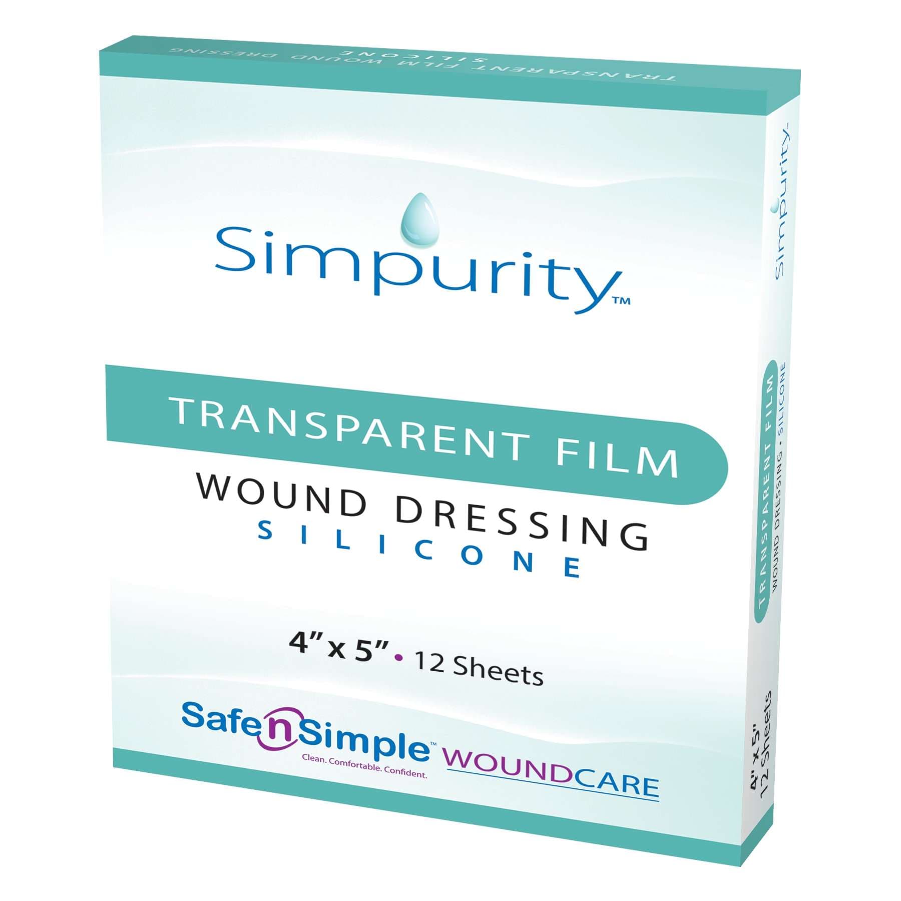 Simpurity Transparent Film Silicone Foam Wound Dressing