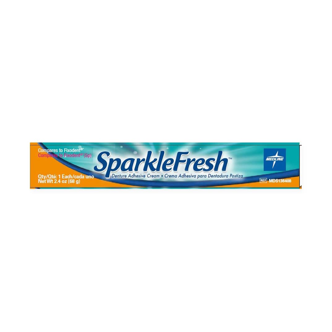 SparkleFresh Denture Adhesive Cream - Image 1