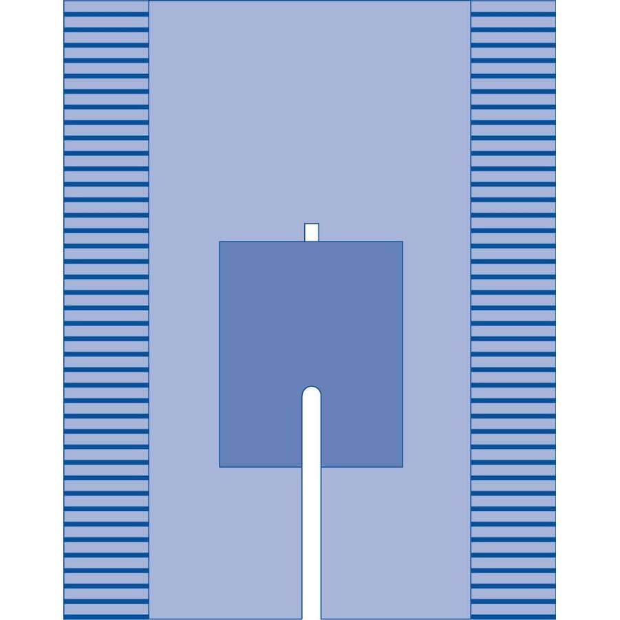 Medline Sterile Split Surgical Drape with Adhesive - Image 1