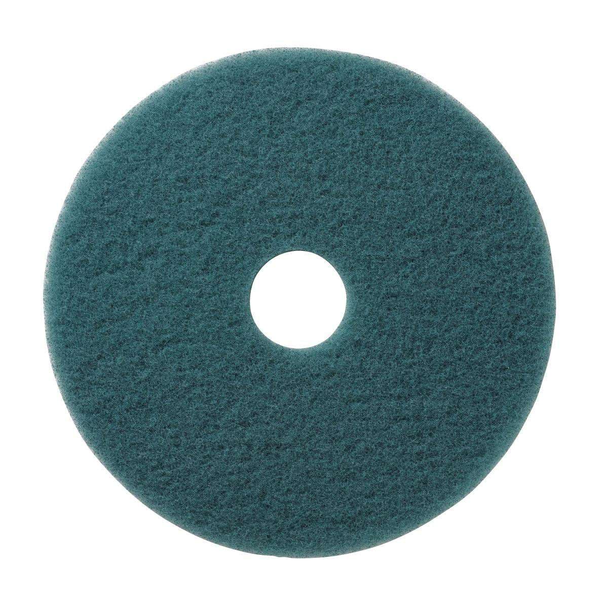 Medline Ultra-High-Speed Burnishing Pads in Aqua, 20 Inch - Case of 5 - Image 1