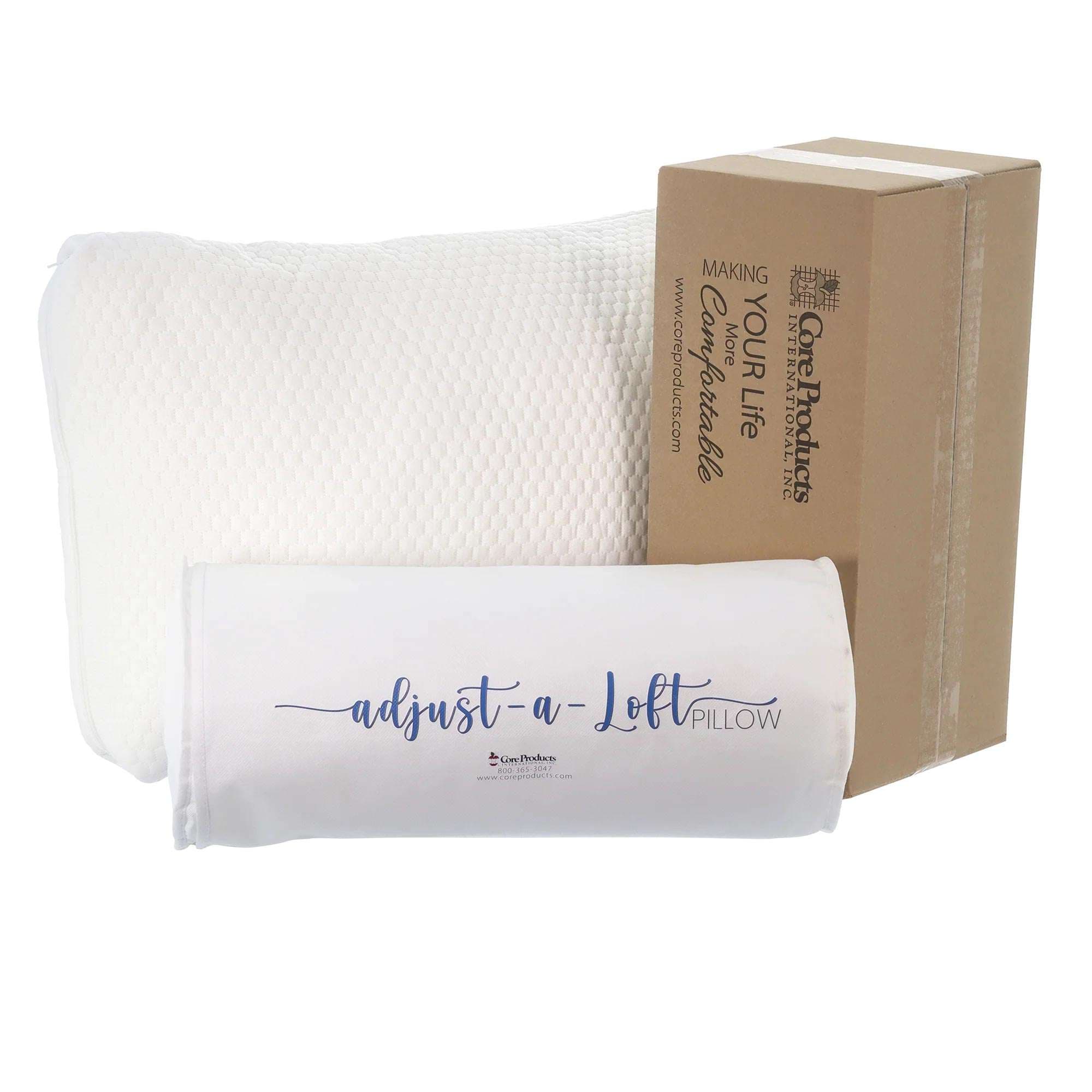 Core Adjust-A-Loft Fiber Adjustable Comfort Pillow with Foam Insert - Image 6