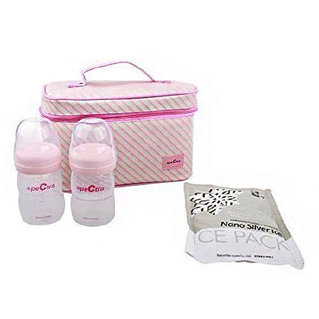 Spectra Breast Milk Cooler Kit, Pink, 5-1/2 x 5-1/2 x 9-1/2 Inch - Image 1
