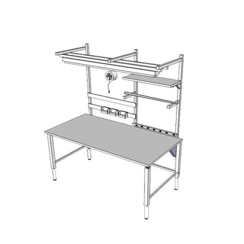Accella Adjustable Workbench with 4 Legs