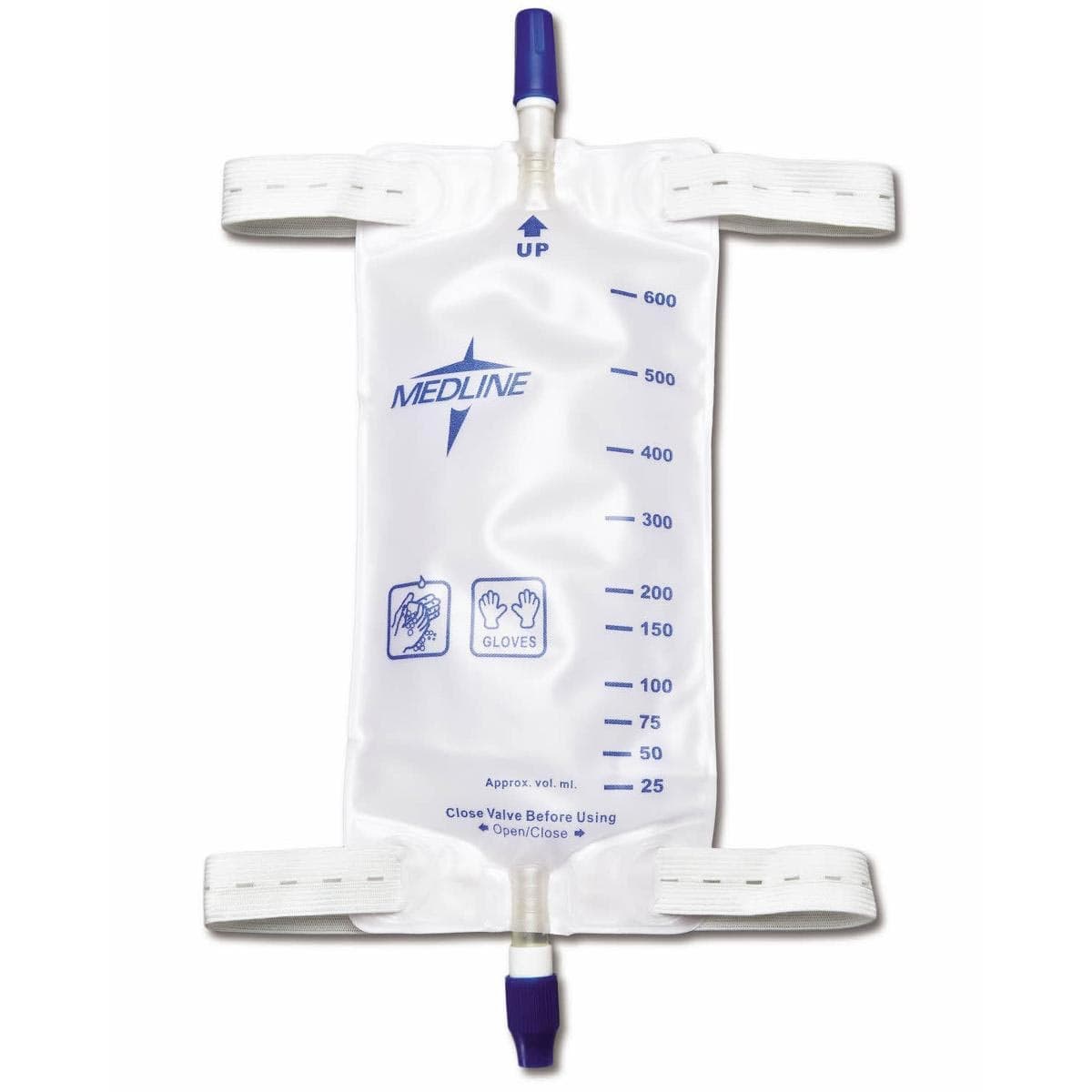 Medline Leg Bags with Twist-Valve Drainage Port - Image 1