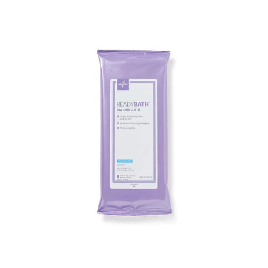 ReadyBath Rinse-Free Bath Wipe, 8 x 8 Inch - Case of 30
