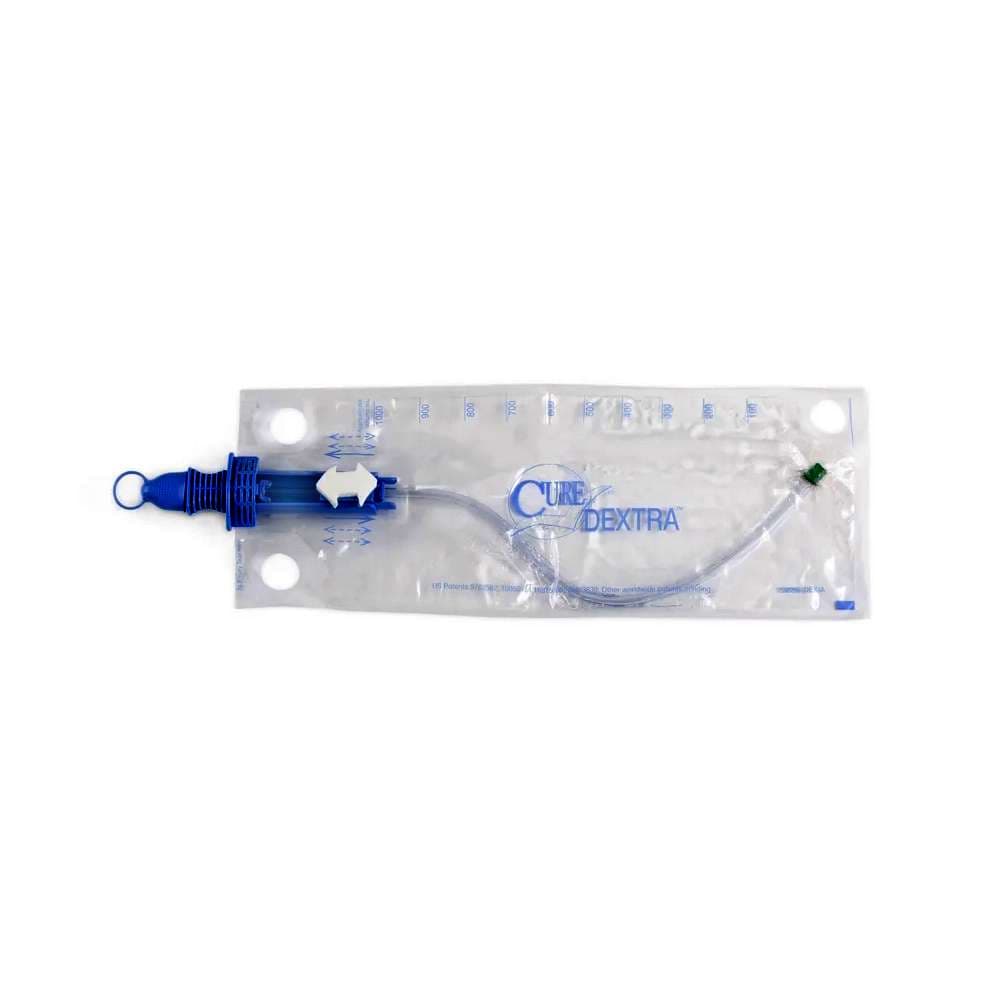 Cure Dextra Closed System Catheter with Straight Tip