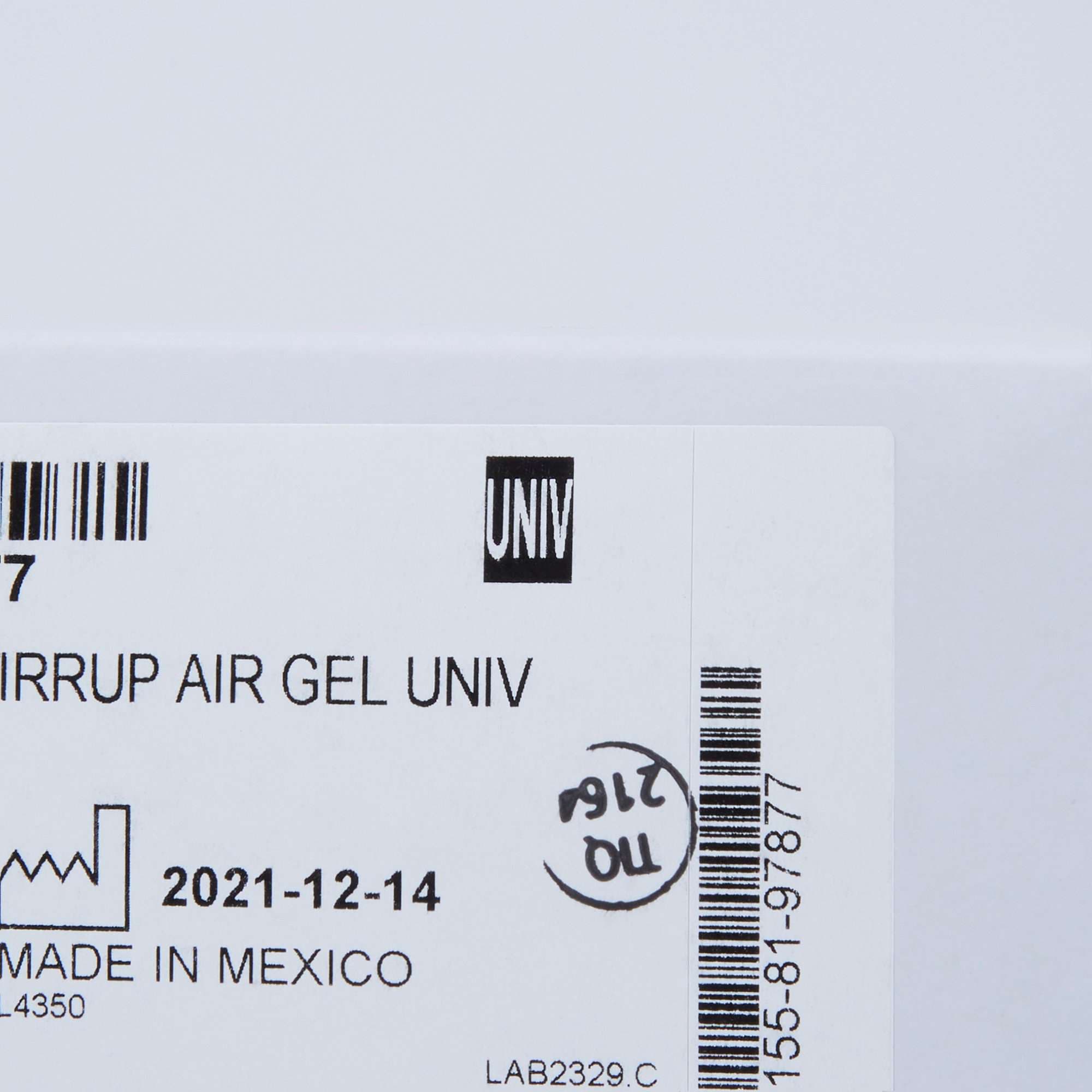 McKesson Ankle Support White 10 Inch Height Hook and Loop Strap Closure One Size Fits Most - Image 4