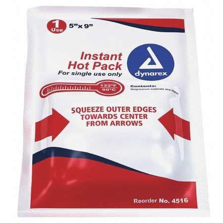 Dynarex General Purpose Instant Hot Pack, 5 x 9 Inch, Disposable - Image 1