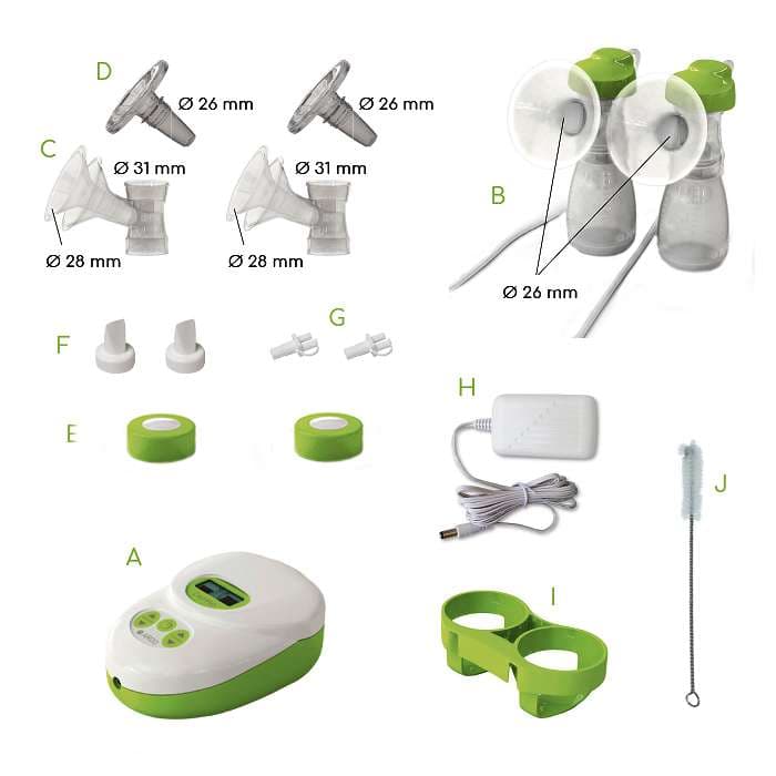 Calypso Essentials Double Electric Breast Pump Kit - Image 2