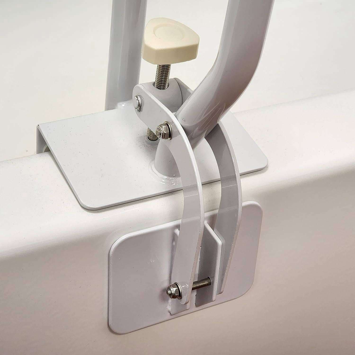 Carex White Bathtub Rail for Fiberglass Tubs and Clawfoot Tub - Image 4