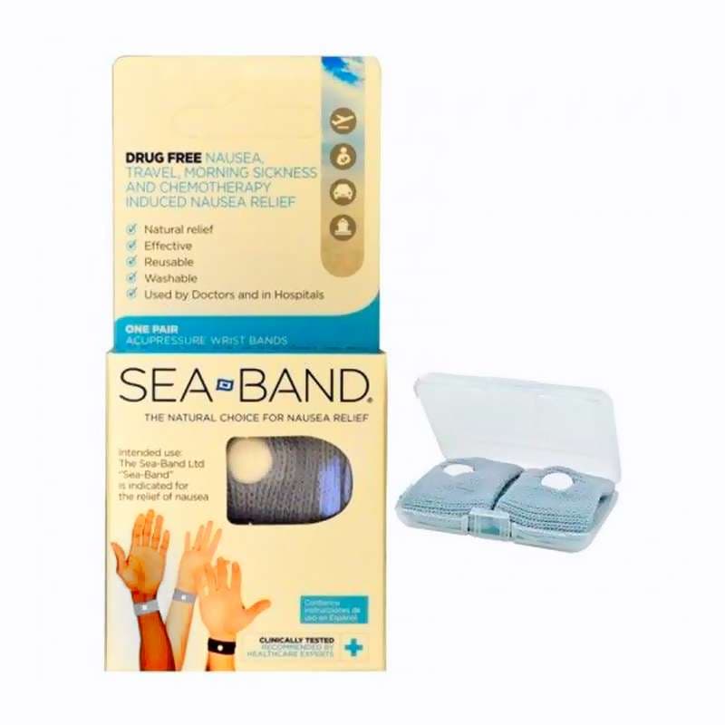 Sea-Band Anti-Nausea, Motion Sickness Wrist Band Adult, Billingual Package - Image 1