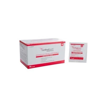 Cardinal Health Essentials Adhesive Remover Wipes, 1-1/4" x 3"