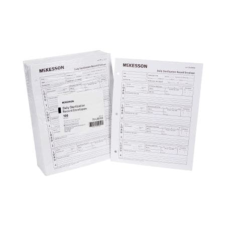 McKesson Sterilization Record Envelope White 8-1/2 x 11 Inch - Image 1