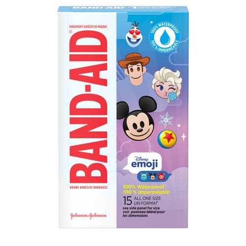 Band-Aid Emoji Waterproof Adhesive Bandages - Box of 15 - Image 1