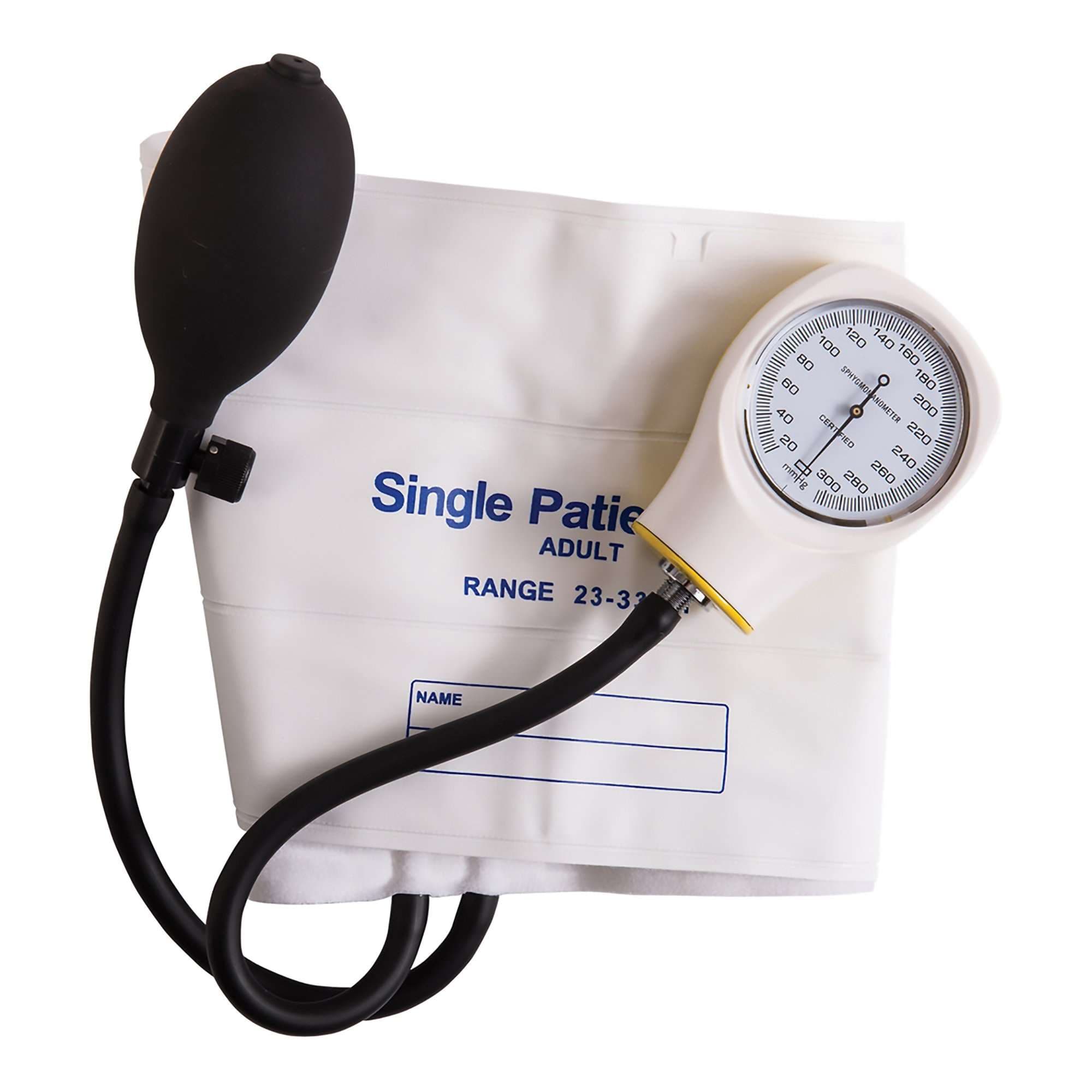 Mabis Adult Single-patient Use Sphygmomanometer, White - Box of 5