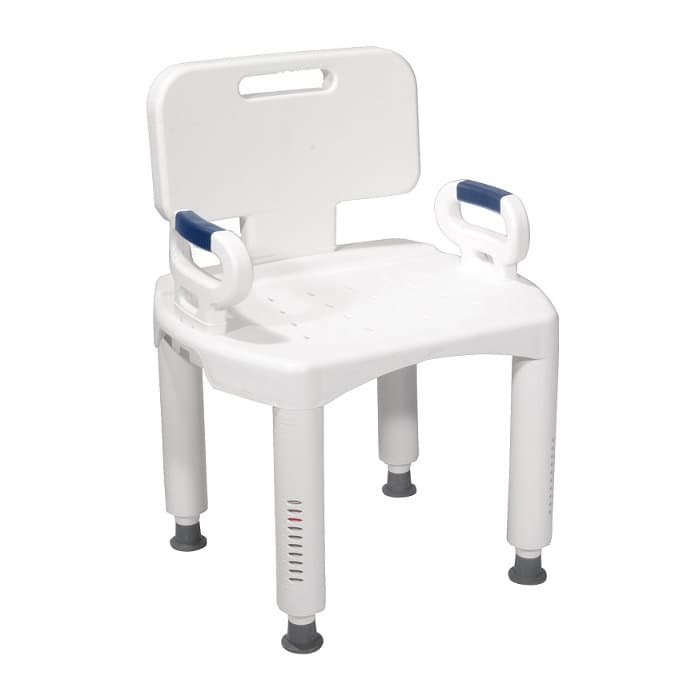 Drive premium series shower chair with back and arms - Image 1