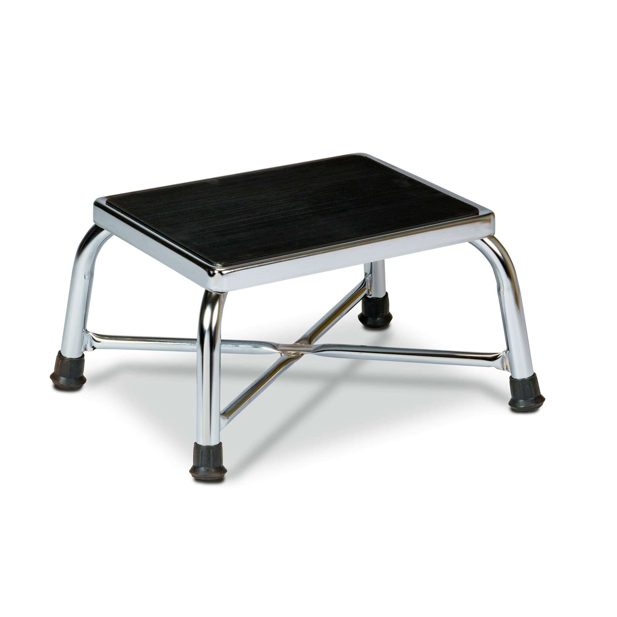 Clinton chrome bariatric step stool