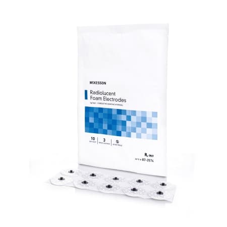 McKesson ECG Monitoring Electrode Tape Backing 1-3/8 Inch Conductive Adhesive Gel Teardrop - Image 1