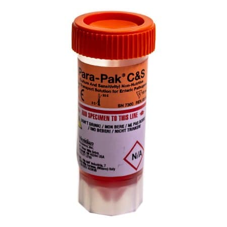 Para-Pak Single-Vial C and S NonSterile Stool Specimen Container, Disposable - Image 1