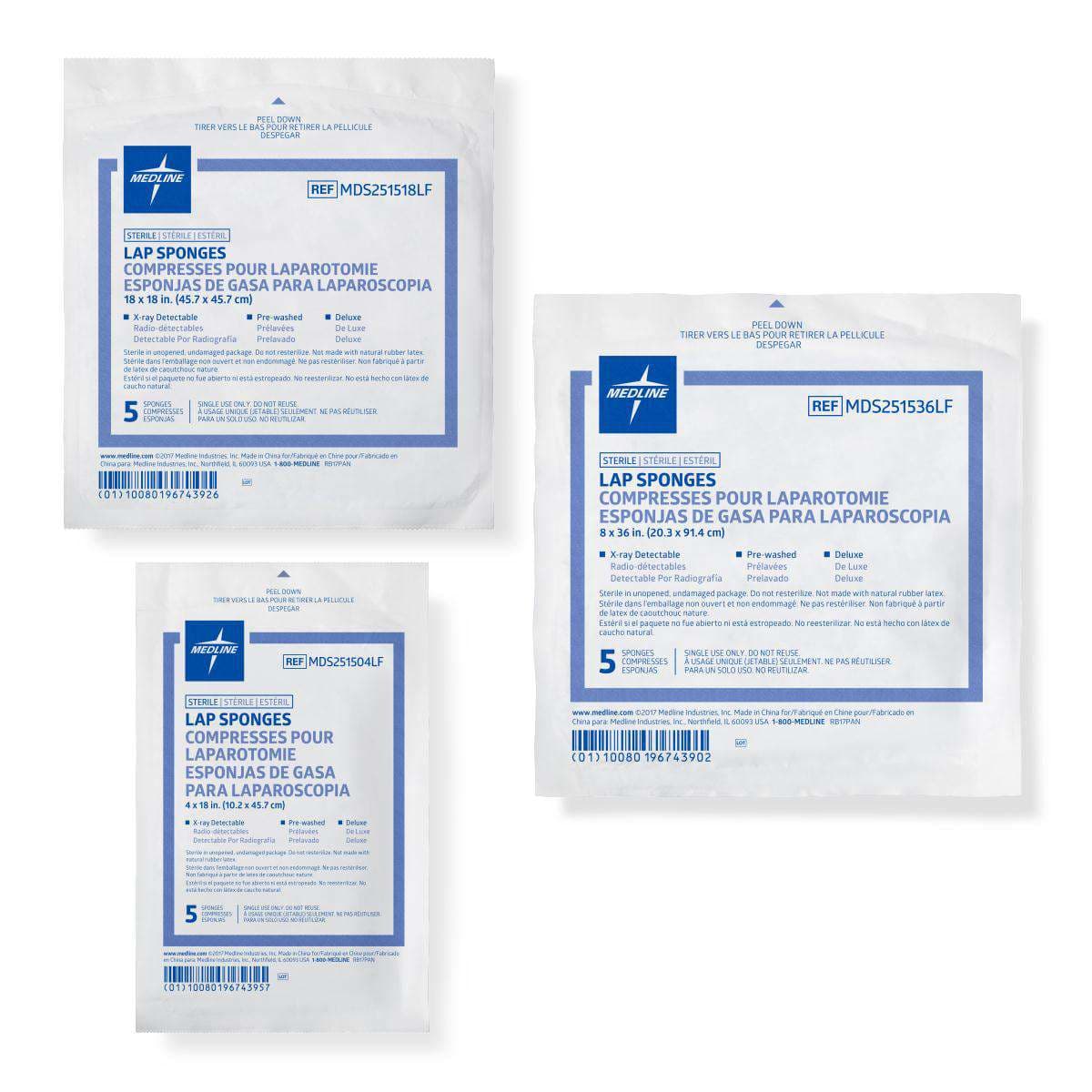 Medline X-ray Detectable Lap Sponges - Image 2
