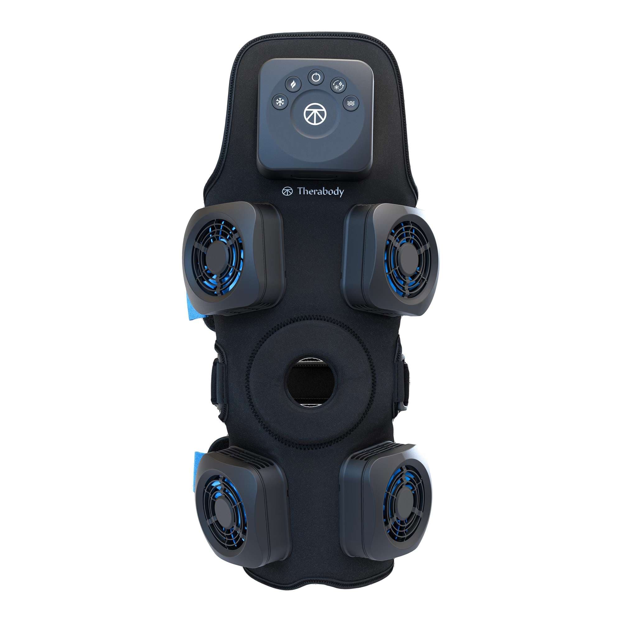 Therabody RecoveryTherm Hot and Cold Vibration Knee Therapy, Black