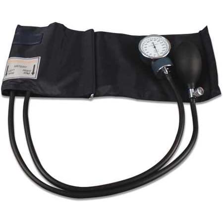 Dynarex Aneroid Sphygmomanometer 2-Tube Adult Arm, Palm Style, Adult, 20" - Image 1