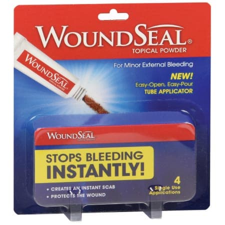 WoundSeal Topical Powder for Minor External Bleeding Hemostatic Agent - Package of 4 - Image 1