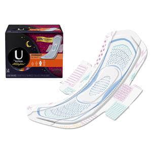 U by Kotex Security Ultra Thin Pads with Wings, Overnight Absorbency