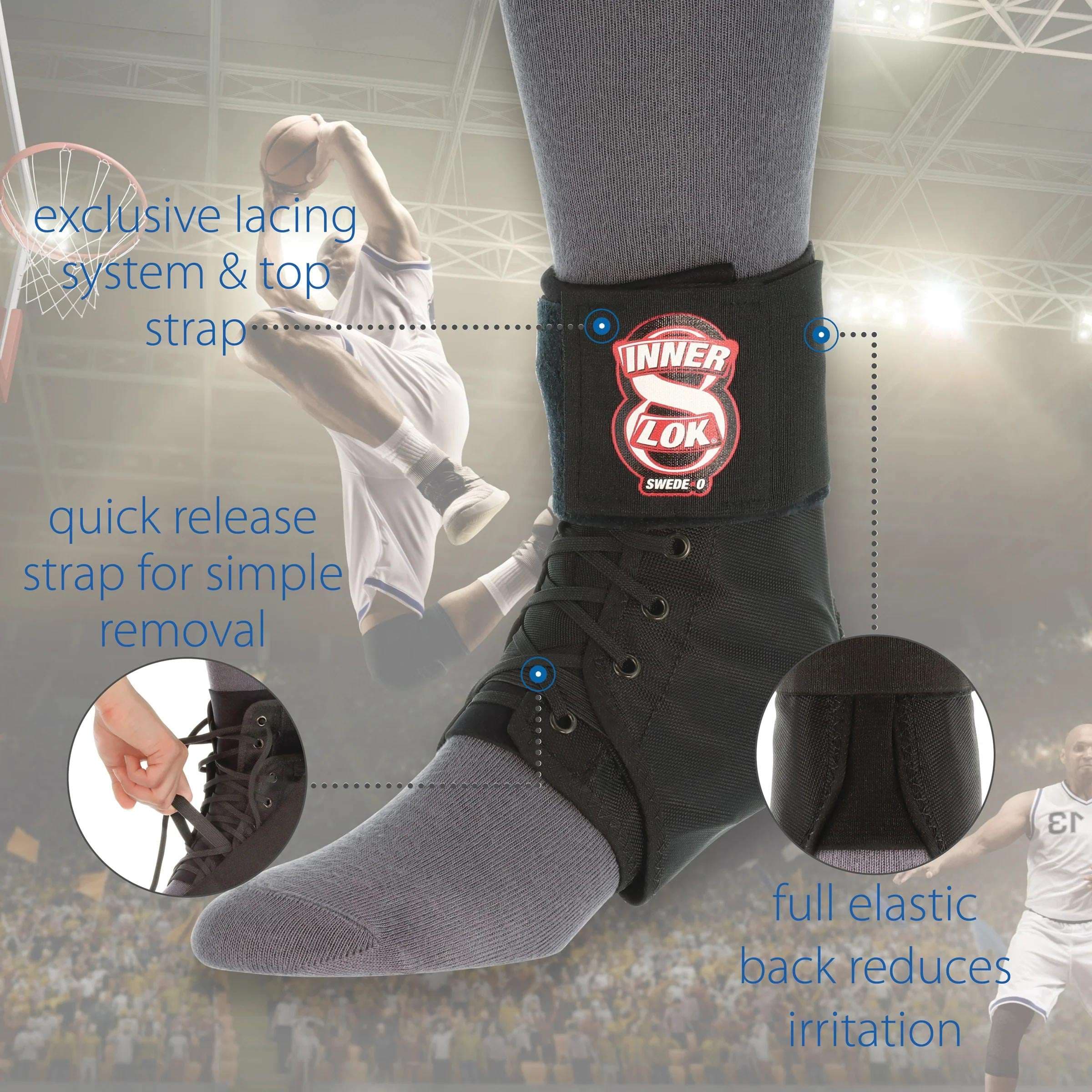Swede-O Inner Lok 8 Ankle Brace - Image 2