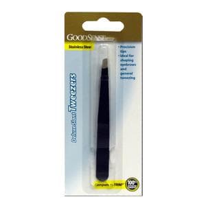 Destin & Dunn Deluxe Surgical Tweezers, with Slant Tip, Black - Image 1