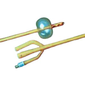 Lubricath Hematuria 3-Way Specialty Foley Catheter, Long Round Tip