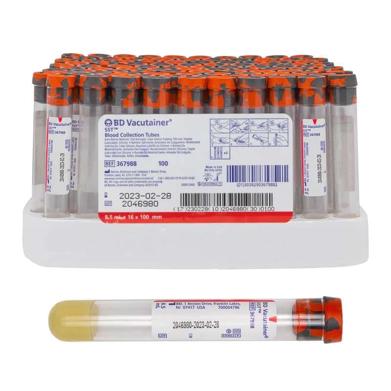 BD Vacutainer SST Venous Blood Collection Serum Tube - Image 1