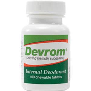 Parthenon Devrom Chewable Tablets, Internal Deodorant - each
