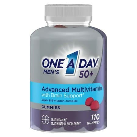 One A Day Men's 50+ Multivitamin Gummy - Bottle of 110