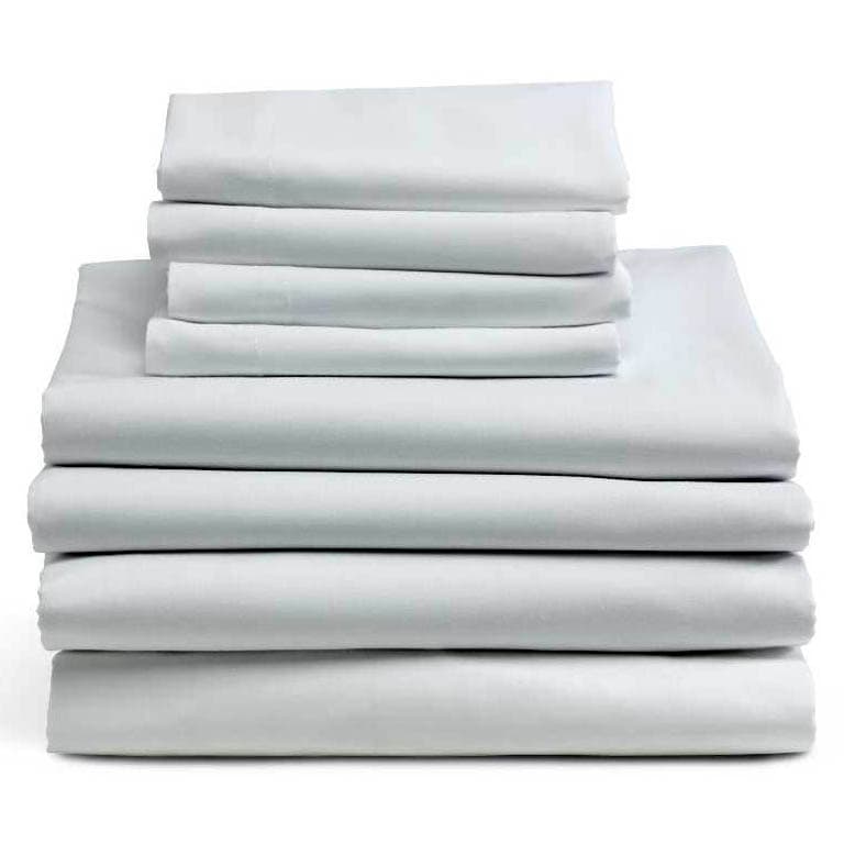 Medline Interblend Percale White Woven Flat Sheet - 1 Dozen - Image 1