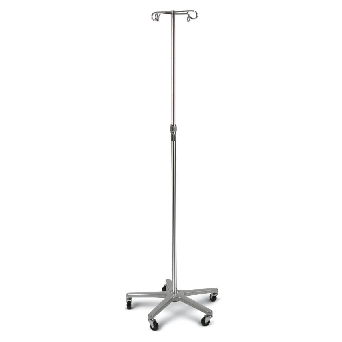 Medline Aluminium Deluxe Five Leg IV Pole - Case of 2