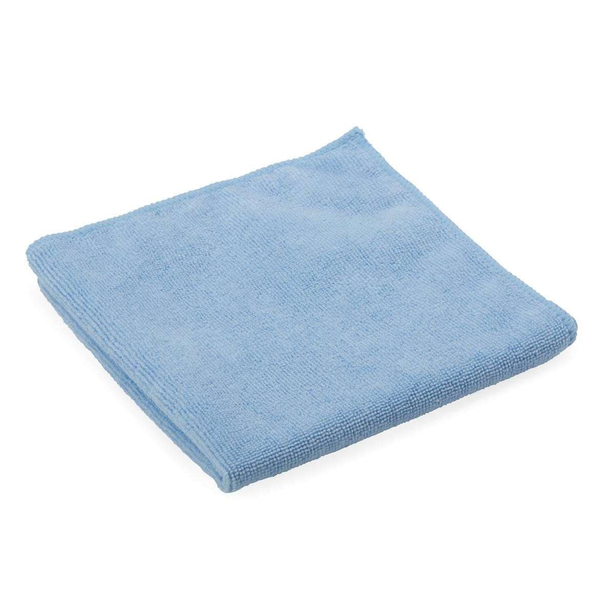 Medline Microfiber Medium-Weight Cleaning Cloths, 16 x 16 Inch, Blue - Case of 250 - Image 1