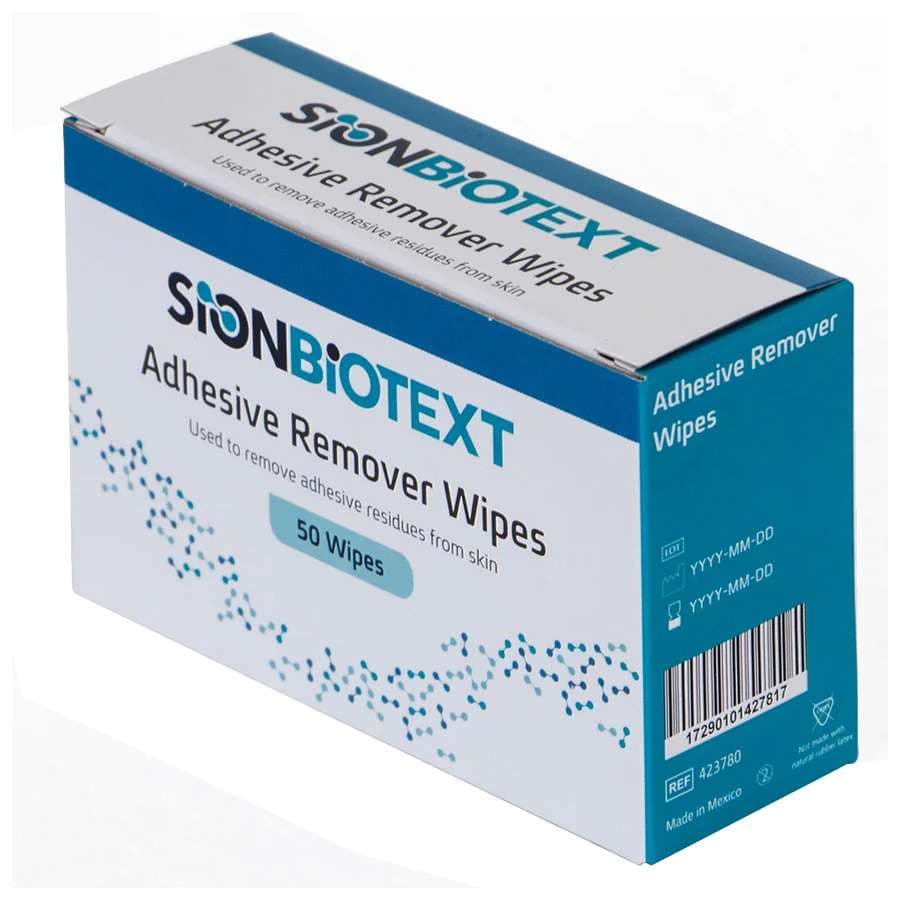 Sion Biotext Adhesive Remover Wipes - Box of 50 - Image 1