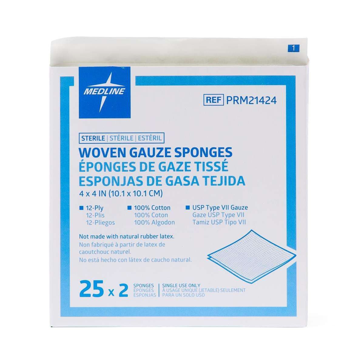 Medline Woven Sterile USP Type VII Gauze Sponges - Image 3