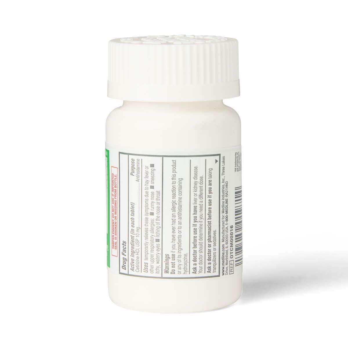 Medline Cetirizine Tablets, 10 mg - Bottle of 90 - Image 2