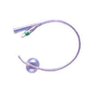Soft Simplastic 2-Way Foley Post-Op Indwelling Catheters, 30CC, 16" L - Image 1