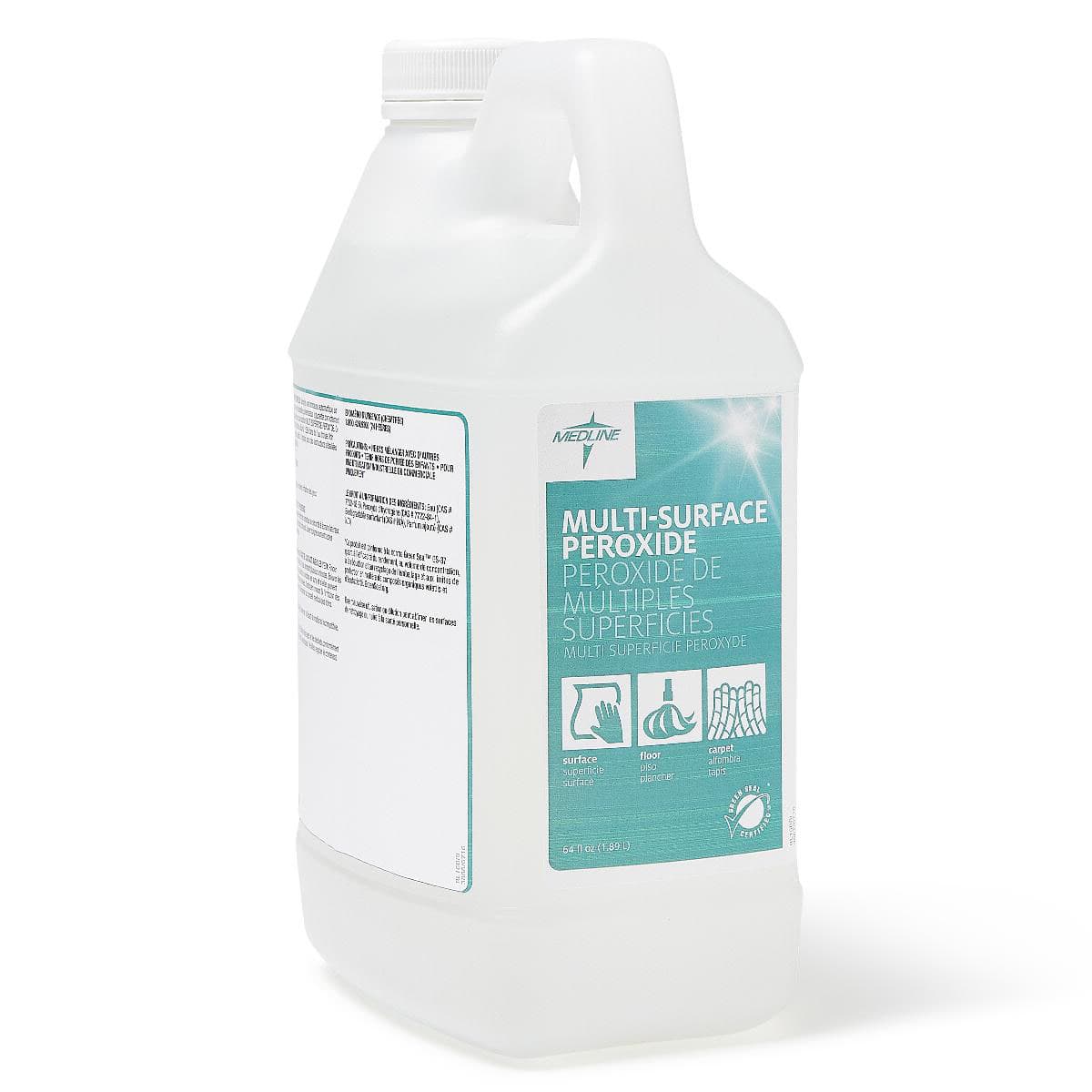 Medline Multisurface Peroxide Cleaner, 0.5 gallon - Case of 4 - Image 1